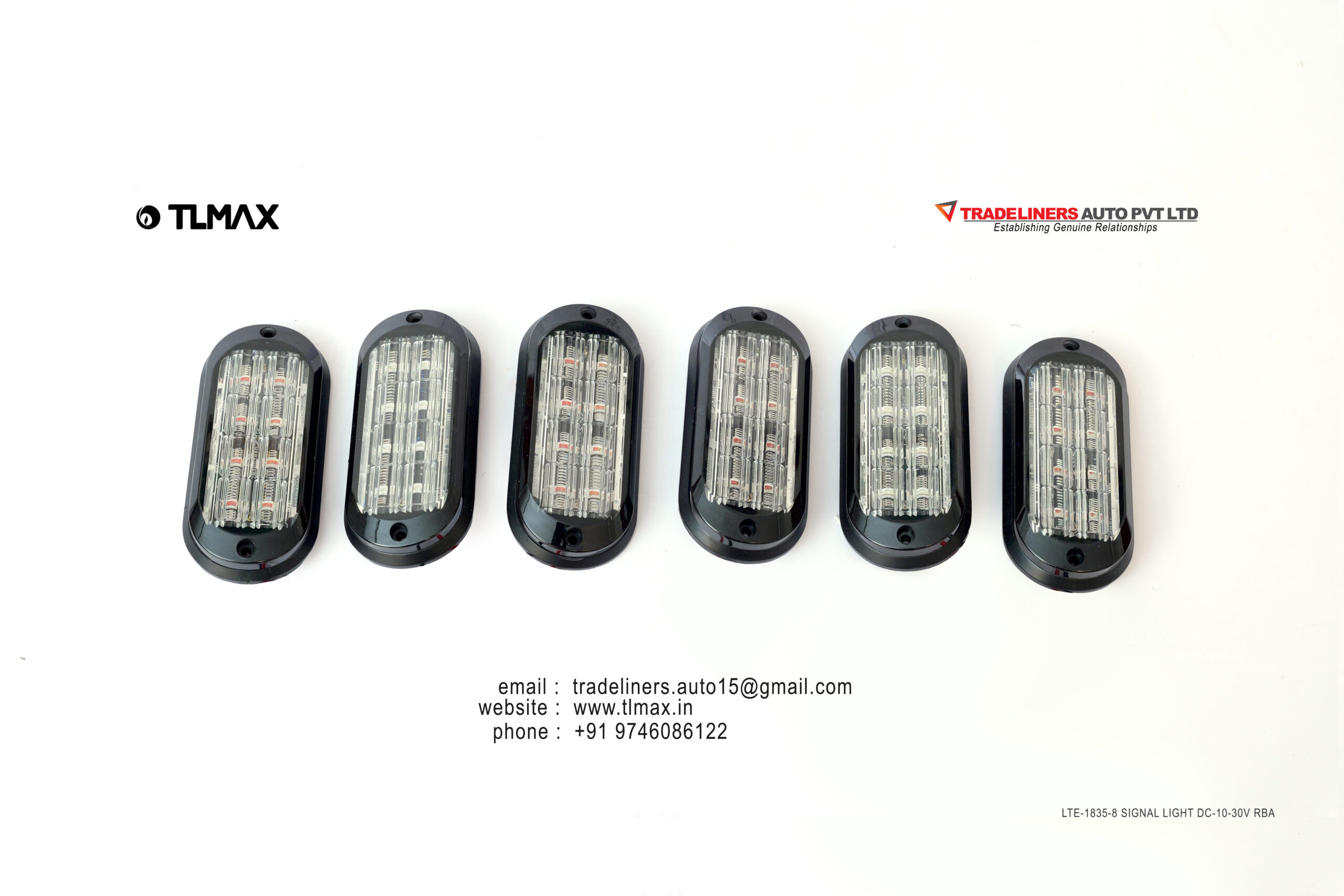 Surface mounting light 1835 8 Led Red/Blue Amber