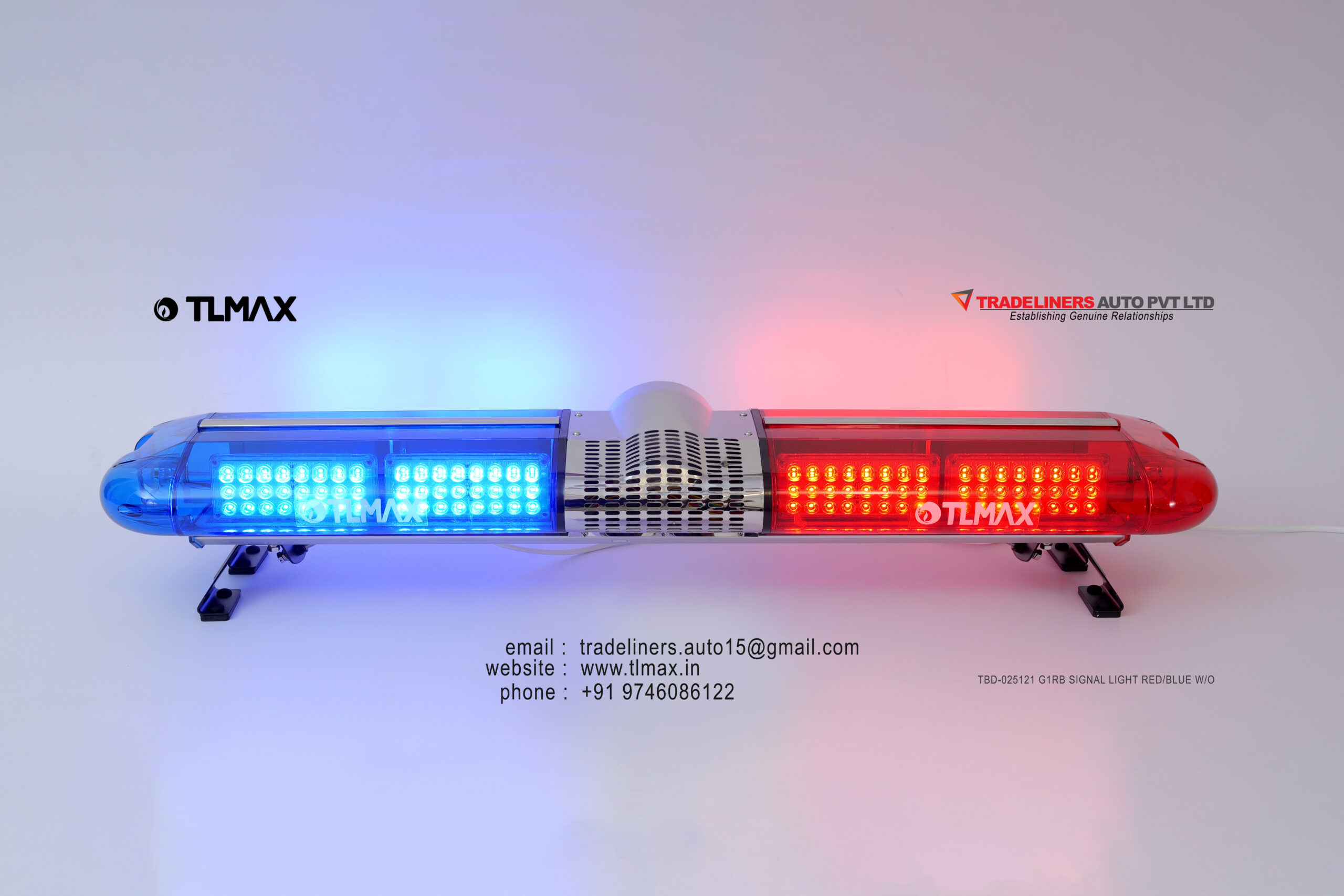 Bar Light 025111G1-RB 1000mm with siren & speaker 12V - Image 3