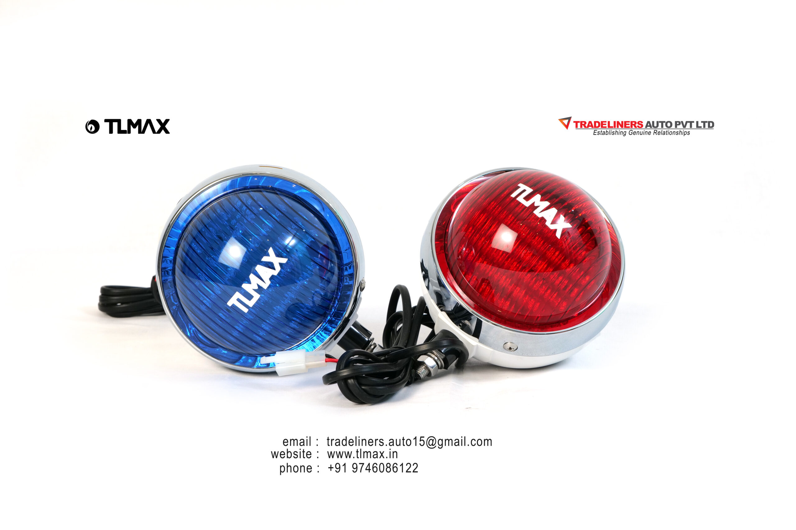 Motorcycle Front & Rear warning light RB with Siren & Speaker inbuilt - Image 3