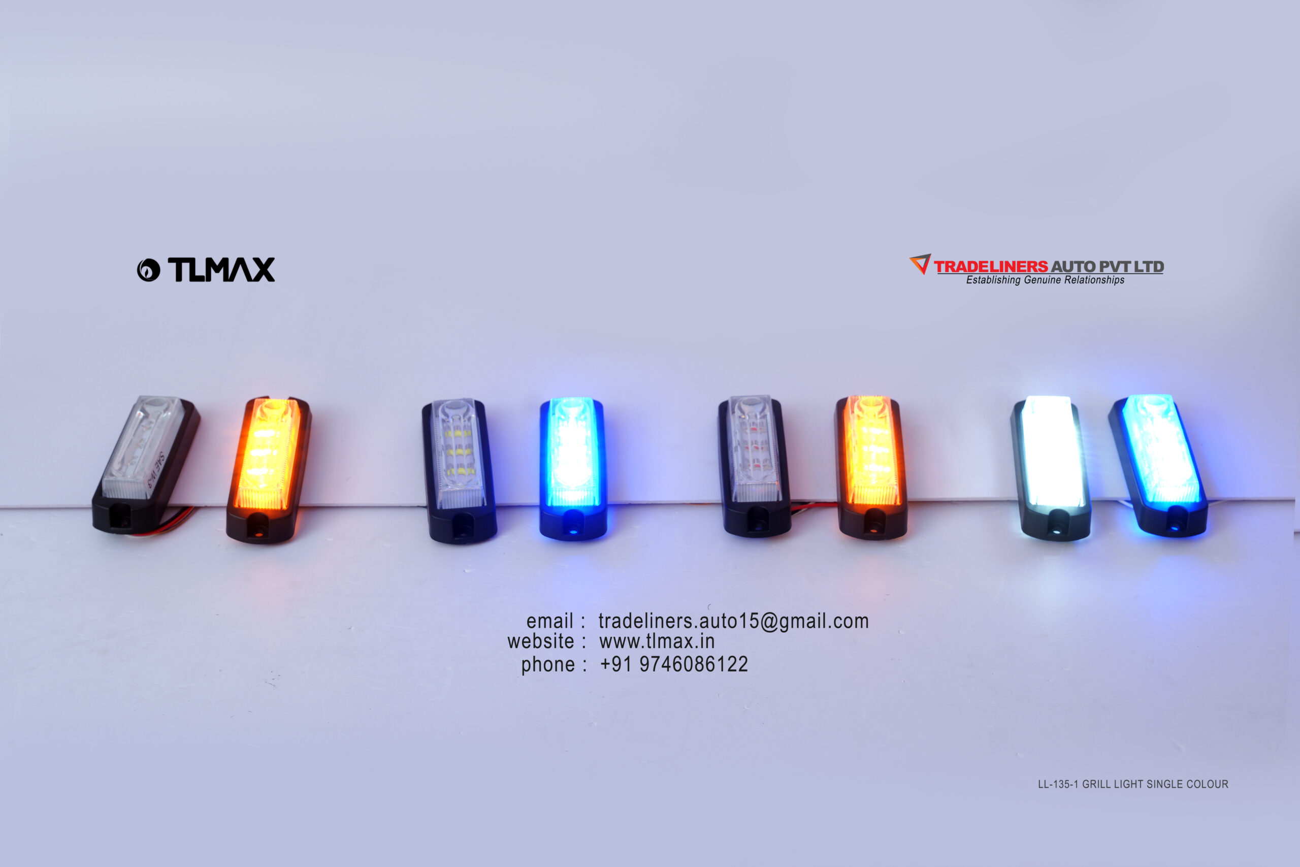 LED 135-1 Red/White/Blue/Amber